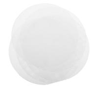 5 Pezzi Tappetino per Vapore in Silicone Rotondo | Diametro 20cm, Bianco, per Riso e Dim Sum, Adatto a Vaporiere e Armadio a Vapore