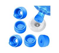 5 Pezzi Tappi in Silicone for Bottiglie d'Acqua da 5 Galloni, Coperchi Riutilizzabili Antiperdita, Guarnizioni in Silicone Alimentare Senza BPA for Bottiglie 55mm