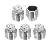 5 Pezzi Tappo per Tubo 1/2 Pollice Acciaio Inossidabile 304