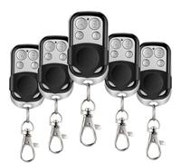 5 Pezzi Telecomando garage universale 433 MHz,Telecomando per Cancello e Garage, Clonatore Affidabile con 5 Tasti,telecomandi universali per cancelli,Copia il codice fisso del telecomando originale