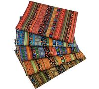 5 pezzi Tessuti Di Cotone Stampati, 50 X 50 Cm Patchwork Tessuto Di Cotone Tessile Patchwork Panni Per Cucire Quilting Panno Per Cucire Fatto A Mano Fai Da Te Per Abbigliamento Cucito Artigianale