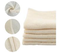 5 Pezzi Tessuti Filtranti Riutilizzabili, Colino in Tessuto Panni Mussola per Cucinare, 46 x 46 cm Tessuto per Formaggio di Cotone, Filtro in Cotone per Colare Latte di Mandorle, Succhi, Frutta