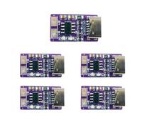 5 Pezzi Tipo-C PD QC FCP USB 5V A 4,2V Li-ion Li-Po Batteria Al Litio Caricabatterie 1A Scheda For Batteria Del Telefono Cellulare 3,7V 18650