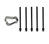 5 pezzi toccare la punta del pennino con penna con pinzette per rimozione per Samsun g Galaxy S24 Ultra S23 Ultra Tab S9 Tab S8 (Nero)