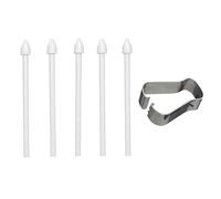 5 pezzi Touch Stylus Tips S Pen Replacement Refill Tips Nibs con strumento di rimozione Per Samsung Galaxy TabS6lite S6/S7/S7+ Note10/note20 Punte della penna dello stilo del touch screen (WHITE)