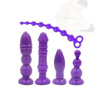 5 pezzi Trainer in silicone da uomo viola, allenamento massaggiante rilassante, attrezzatura sportiva per il fitness