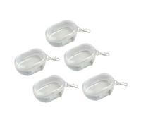 5 pezzi trasparente borsa portachiavi piccolo cambiamento borsa cavo di ricarica organizer gioielli cuffie, Misura unica, come descritto