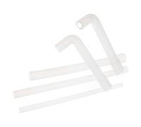 5 Pezzi Tubo in Silicone per Distributori d'Acqua, Sostituzione affidabile | Bianco Trasparente, 5 Tubi Inclusi, Due Gomiti e Tre Diritti, per Erogatori e Refrigeratori