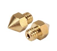 5 Pezzi Ugelli In Ottone MK8 0,3-1mm Testa Rotonda Per Stampanti 3D, Ugelli Estrusore Ad Alta Precisione Per Ender 3, CR-10, Makerbot, Prusa I3, Accessori Per Filamento Da 1,75mm(1.75mm-1.0mm)