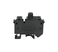 5 pezzi UK10-DREHSI Connettore elettrico 24 V/220 V LED 1 A/2 A/4 A/6 A/10 A Fusibile UK10 Tappo a vite Morsettiera guida DIN UK 10-DREHSILED(Black-Without LED,With Fuse 3A)