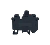 5 pezzi UK10-DREHSI Connettore elettrico 24 V/220 V LED 1 A/2 A/4 A/6 A/10 A Fusibile UK10 Tappo a vite Morsettiera guida DIN UK 10-DREHSILED(Black-With 220V LED,With Fuse 2A)