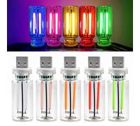 5 pezzi USB auto LED illuminazione interna per bottiglia di vetro creativa lampada USB, luce ambientale per auto, laptop, power bank, 5 V, 1 A/2 A