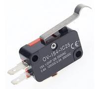 5 pezzi V-154-1C25 pulsante a scatto con rullo a maniglia lunga SPDT microinterruttore di finecorsa momentaneo on-off 15 A 250 V