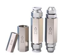 5 pezzi Valvola di ritegno pneumatica 1/8 1/4 1/2 3/8 for compressore 6 mm 8 10 12 unidirezionale for aria e gas con connettore(CV-04)
