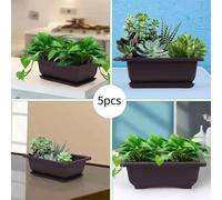 5 pezzi vasi di fiori semplici contenitori per piante da patio per piante da