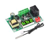 5 pezzi W1209 LED Termostato Digitale Regolatore di Temperatura Modulo Interruttore Termometro Sensore NTC Impermeabile AC 110-220V(Green)