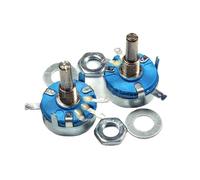 5 pezzi WH5-1A 10k 100K 47K 22K 4.7K 1M 470K 220K 470R 1K ohm 3-Terminali Potenziometro in carbonio conico rotante ad albero tondo(47K Ohm)