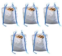 5 Pezzo Big Borsa 90x90x90cm 1000 KG Bigbags Contenitori Alla Rinfusa 6 Passanti