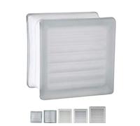 5 pezzo FUCHS vetromatton incrociato trasparente satinato due lati 11,5x11,5x8 cm