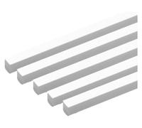 5 Pieces ABS Plastic Bars Rod Square Length 500Mm, Solid Bar Side 1-5Mm Suitable for DIY Sand Table Model, length 4mm(Side length 3mm)