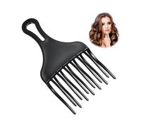 5 Pieces Afro Comb, Plastic Wide Teeth Afro Comb, Curly Hair Comb, for Styling And Detaching Tangled Hair (black)