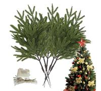 5 Pieces Artificial Long-Lasting Decoration | Lighted Pine Branches | Christmas Lit Pine Branches For Family Friends Party Home Holiday Gathering Celebration Indoor