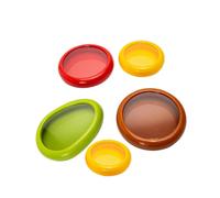 5 Pieces Set Avocado Saver, Onion Silicone Storage, Half Cut Fruit Containers - Reusable Kitchen Gad