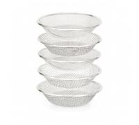5 Pieces Setaccio a Maglia Fine Argentato Utensile Agricolo Struttura Robusta