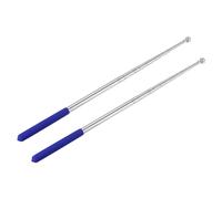 5 Piedi Telescopiche Portatile Aste Portabandiera,2pz Inossidabile Acciaio,Blu