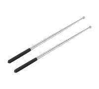 5 Piedi Telescopiche Portatile Aste Portabandiera,2pz Inossidabile Acciaio,Nero