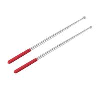 5 Piedi Telescopiche Portatile Aste Portabandiera,2pz Inossidabile Acciaio,Rosso