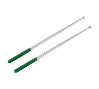 5 Piedi Telescopiche Portatile Aste Portabandiera,2pz Inossidabile Acciaio,Verde
