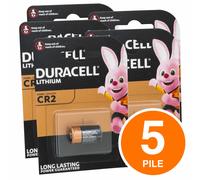 5 PILE DURACELL LITHIUM CR2 CR 2 LITIO 3v Pila Batterie batteria