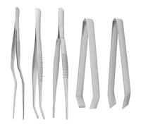 5 Pinze Cucina Set, Pinzetta per Pesci di Pesce in Acciaio Inox Professionali Pinzette da Cucina Pinza Leva Lische Adatto per Decorare La Cottura e La Cottura Dei Cibi