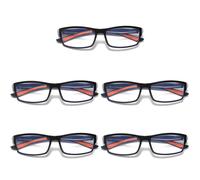 5 Pk Unisex da Uomo Blu Luce Blocco Occhiali da Lettura Nero Bianco Telaio