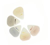 5 plettri fluorescenti per chitarra con impugnatura testurizzata, 6 ore di luminosità, ABS texture professionale, adatti per spettacoli dal vivo, saggi, plettri per chitarra