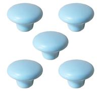 5 pomelli in ceramica per cassetti e armadietti, pomelli colorati per porte di mobili, 32 mm, pomelli rotondi a foro singolo, per armadio, cucina, camera da letto, accessori decorativi