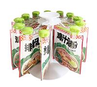 5 portaspezie | Clip per spezie Gripper | Organizer girevole da tavolo per conservare spezie da cucina Delr