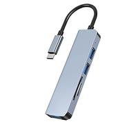 5 Porte USB 3.0 HUB USB Extension USB Fusoliera In Lega di Alluminio Accessori Per Computer Con Porta di Alimentazione Tipo C