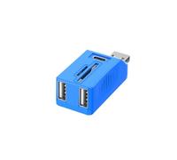 5 porte USB3.0 / USB2.0+Tipo C Adattatore Lettore di Schede Spina Diretta Multi Port Converter Portatile Dati Veloce Lettura Estensione