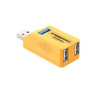 5 porte USB3.0 / USB2.0+Tipo C Adattatore Lettore di Schede Spina Diretta Multi Port Converter Portatile Dati Veloce Lettura Estensione