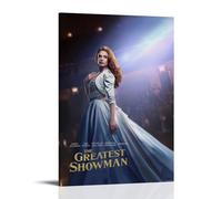 5 poster decorativi su tela del film "The Greatest Showman", decorazione artistica da parete vintage, per soggiorno, camera da letto, 20 x 30 cm, con cornice