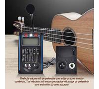 5 Preamplificatore a Banda, Retroilluminazione LCD, 3 Luci a LED, Ottimo Accessorio per Chitarre Acustiche, Equalizzatore di Pickup, con Funzione di Note, Rilevamento Automatico, Accuratezza dei
