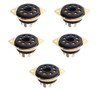 5 prese per tubo a vuoto a 8 pin per 6P3P, 6P6P, 6n8p, 6n9p, 5Z3P, 5Z2P, 6j8p, adatte per preamplificatori GZS8-B1/GZS8-B1-G, presa ottale per tubo a vuoto
