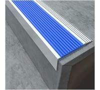5× Profilo for gradini in alluminio a forma di L che previene le cadute. Profilo antiscivolo autoadesivo for proteggere i bordi dei gradini interni ed esterni.(Blue,5 * 2cm(1.96 * 0.78in))