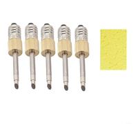 5 punte di ricambio per saldatore con attacco filettato E10 per saldatori elettrici, adatte per varie tecniche di saldatura (TIP-C 5PCS)