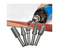 5 PUNTE FRESE PER MINI TRAPANO RASPA LEVIGATURA MODELLISMO INTAGLIO LEGNO 6 MM