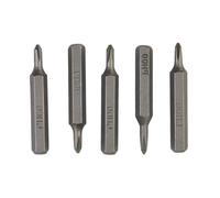 5 punte per cacciavite PH H4 x 28 mm, in acciaio, codolo esagonale da 4 mm | Queste punte esagonali in acciaio tengono saldamente le viti per un efficiente assemblaggio di utensili elettrici.