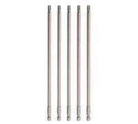 5 punte per cacciavite Torx T8-T25, gambo esagonale cavo lungo 200 mm per trapani elettrici, in lega di acciaio antiscivolo con punta magnetica