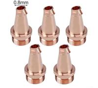 5 punte per ugelli per saldatura in rame per filettatura M16 con alimentatore per filo H35, adatte per diametri multipli di filo guida da 0 8 a 2 0 mm, forniscono prestazioni di saldatura stabili (0,8